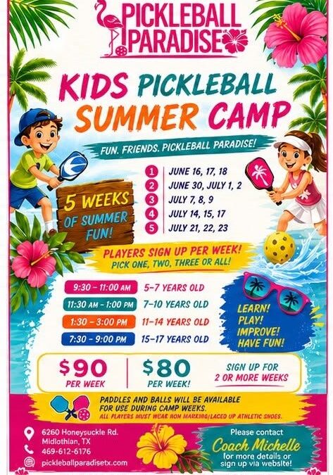 Kids Pickleball Summer Camp